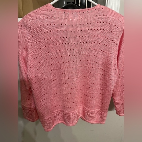 Gia Italia tow piece set tang top and Cardigan in pink size M women. - Picture 2 of 7